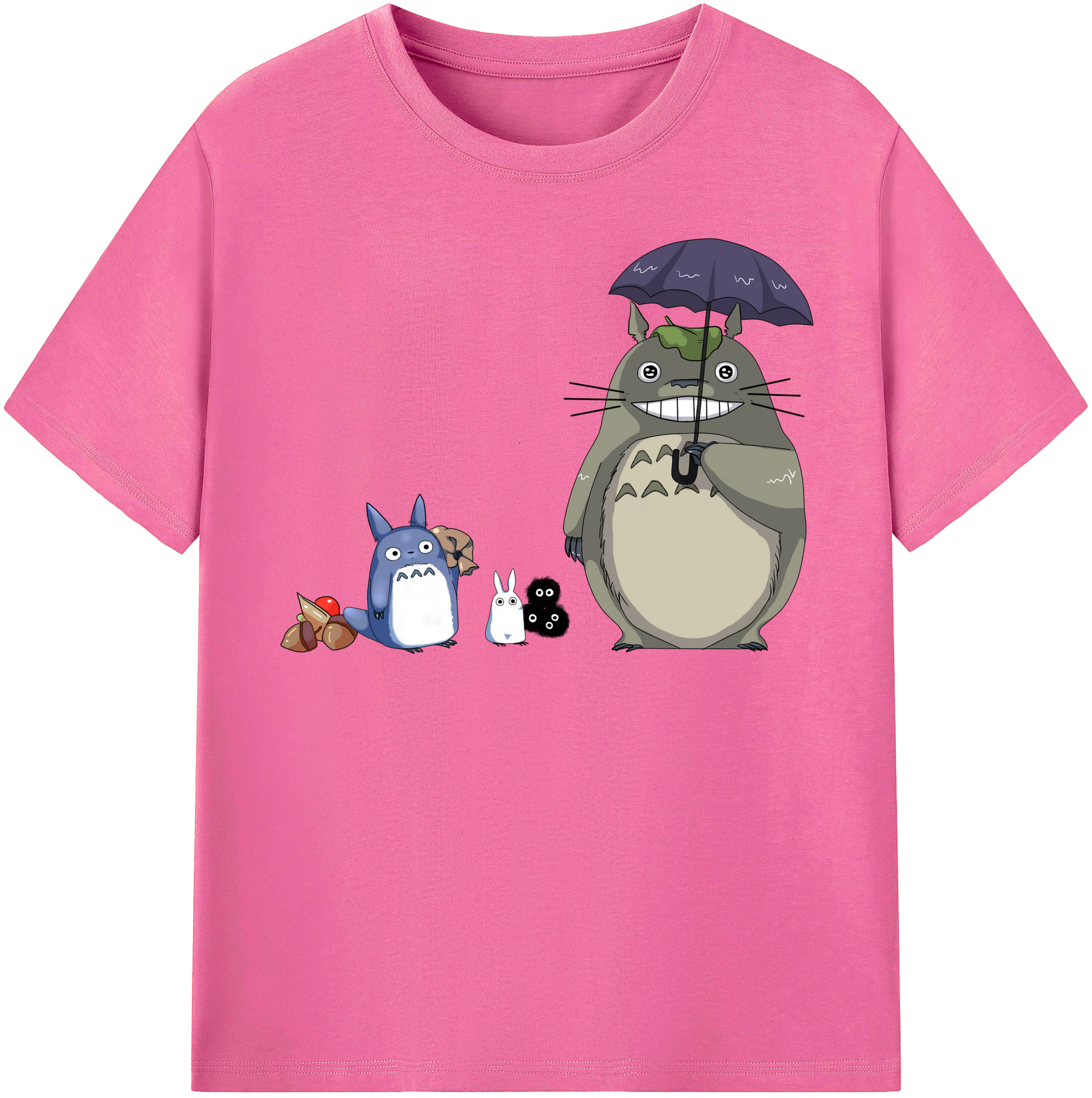 （画像用） となりのトトロ 草壁メイ 草壁サツキ My Neighbor Totoro Satsuki Kusakabe Mei Kusakabe レディースカジュアルプリントTシャツ（綿100％）